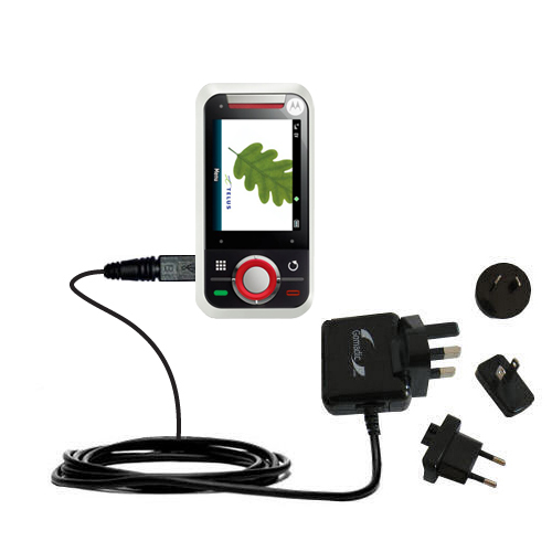 International Wall Charger compatible with the Motorola Rival A455