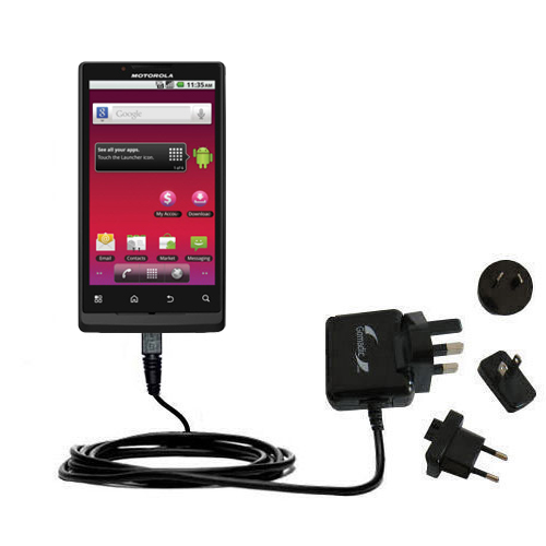International Wall Charger compatible with the Motorola Triumph