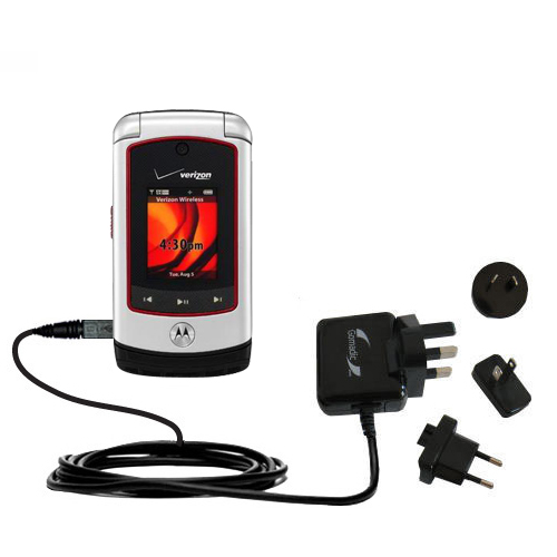 International Wall Charger compatible with the Motorola V750