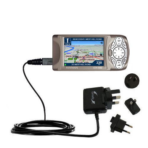 International Wall Charger compatible with the Navman iCN 650