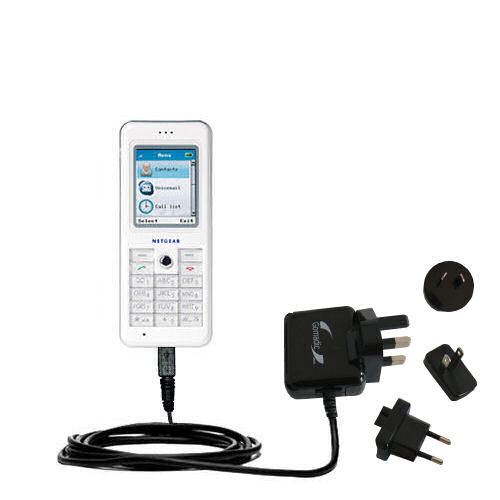 International Wall Charger compatible with the Netgear Skype Phone SPH101