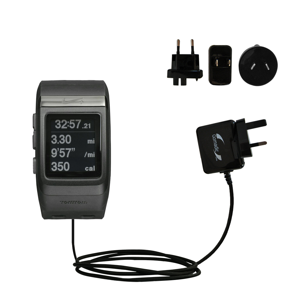 International Wall Charger compatible with the Nike SportWatch GPS