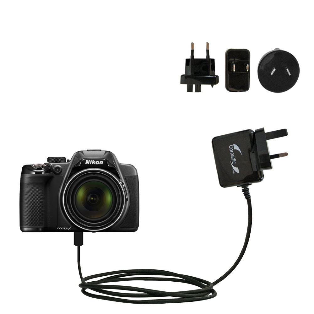 International Wall Charger compatible with the Nikon Coolpix P530