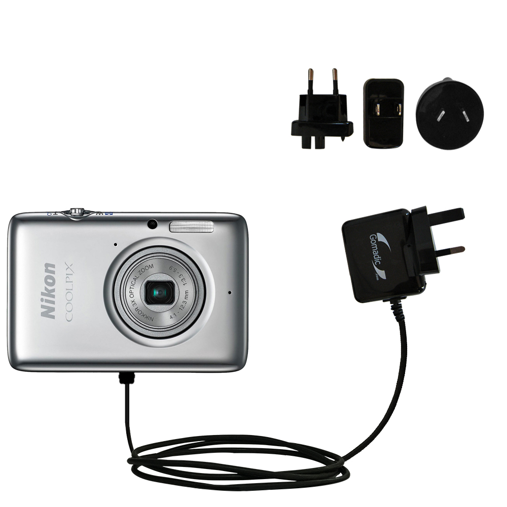 International Wall Charger compatible with the Nikon Coolpix S02