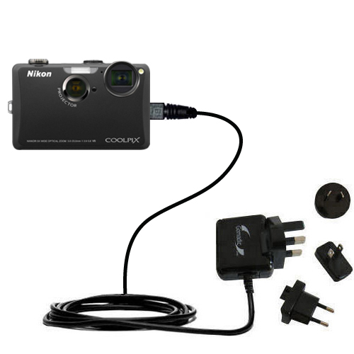 International Wall Charger compatible with the Nikon Coolpix S1100pj