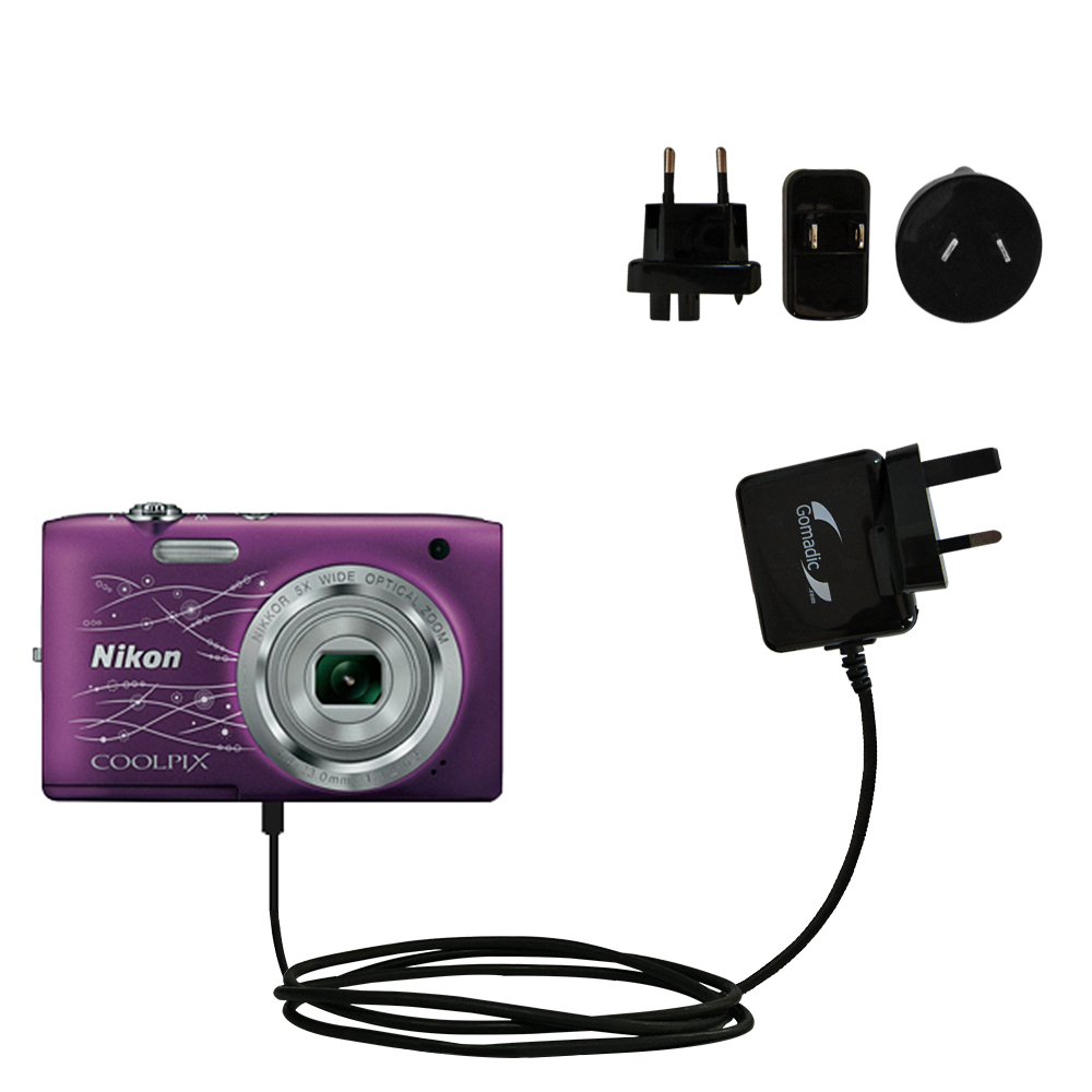 International Wall Charger compatible with the Nikon Coolpix S2800