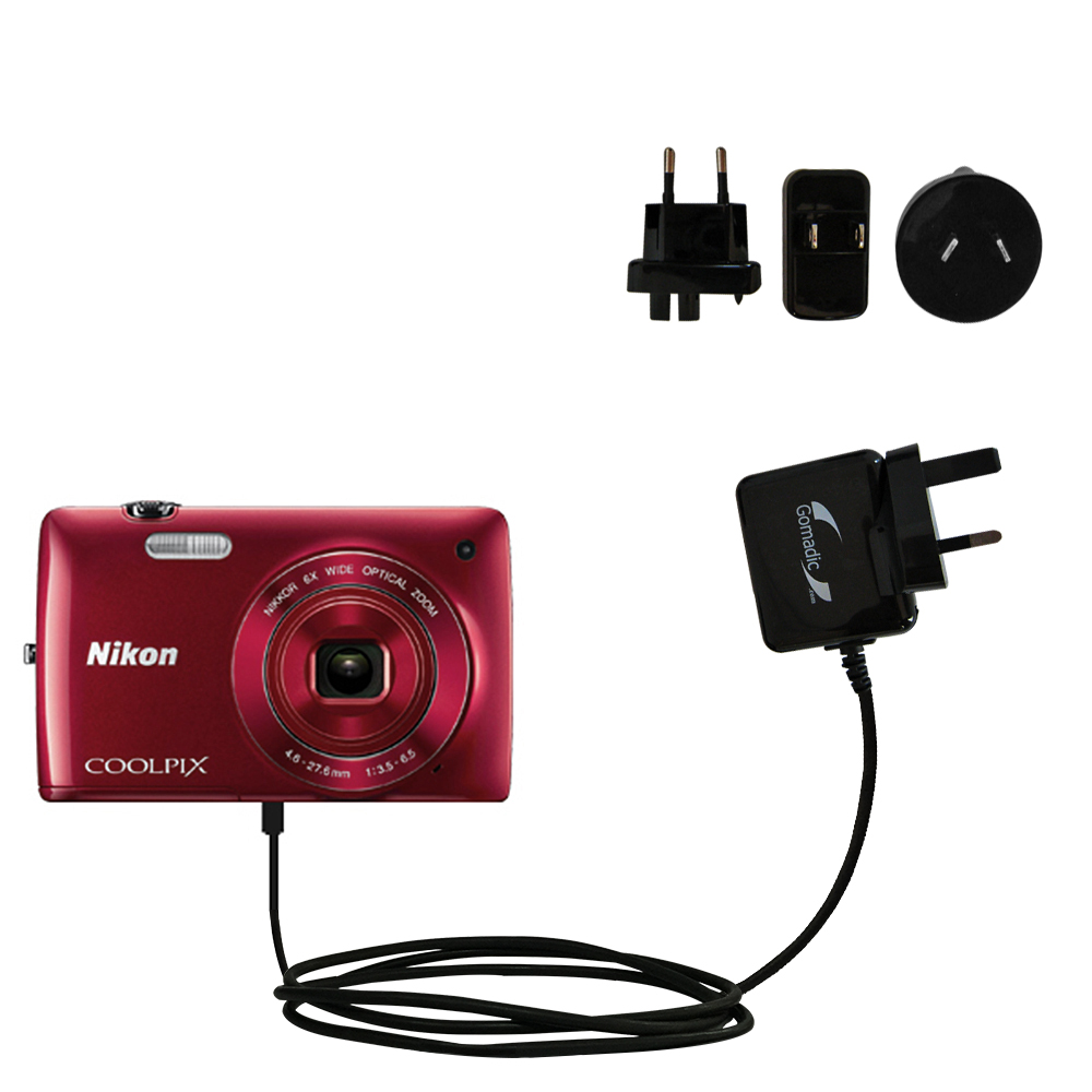 International Wall Charger compatible with the Nikon Coolpix S3400