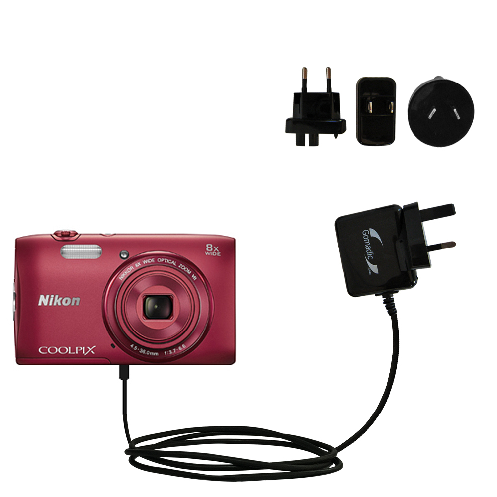 International Wall Charger compatible with the Nikon Coolpix S3600