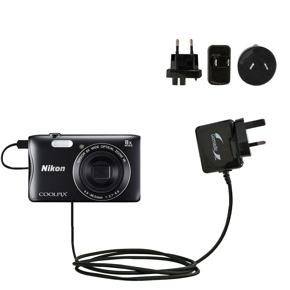 International Wall Charger compatible with the Nikon Coolpix S3700