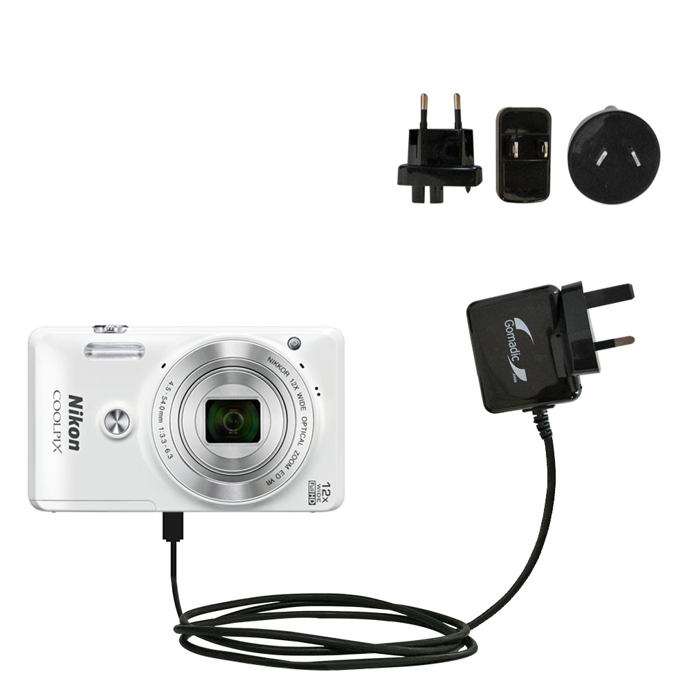 International Wall Charger compatible with the Nikon Coolpix S6900