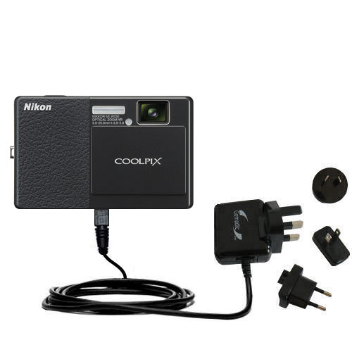 International Wall Charger compatible with the Nikon Coolpix S70