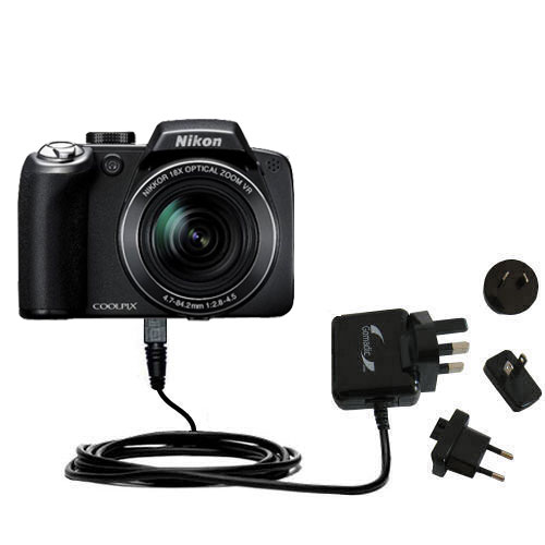 International Wall Charger compatible with the Nikon Coolpix S80