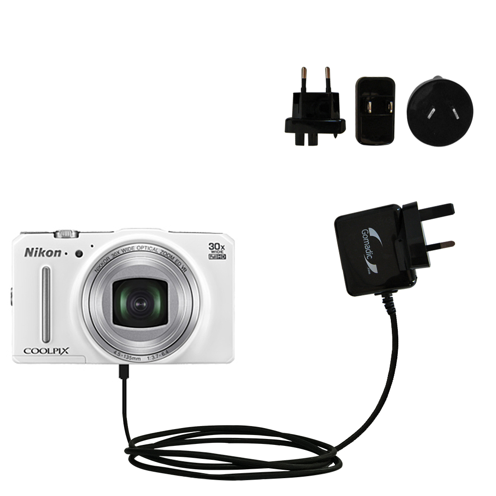 International Wall Charger compatible with the Nikon Coolpix S9700
