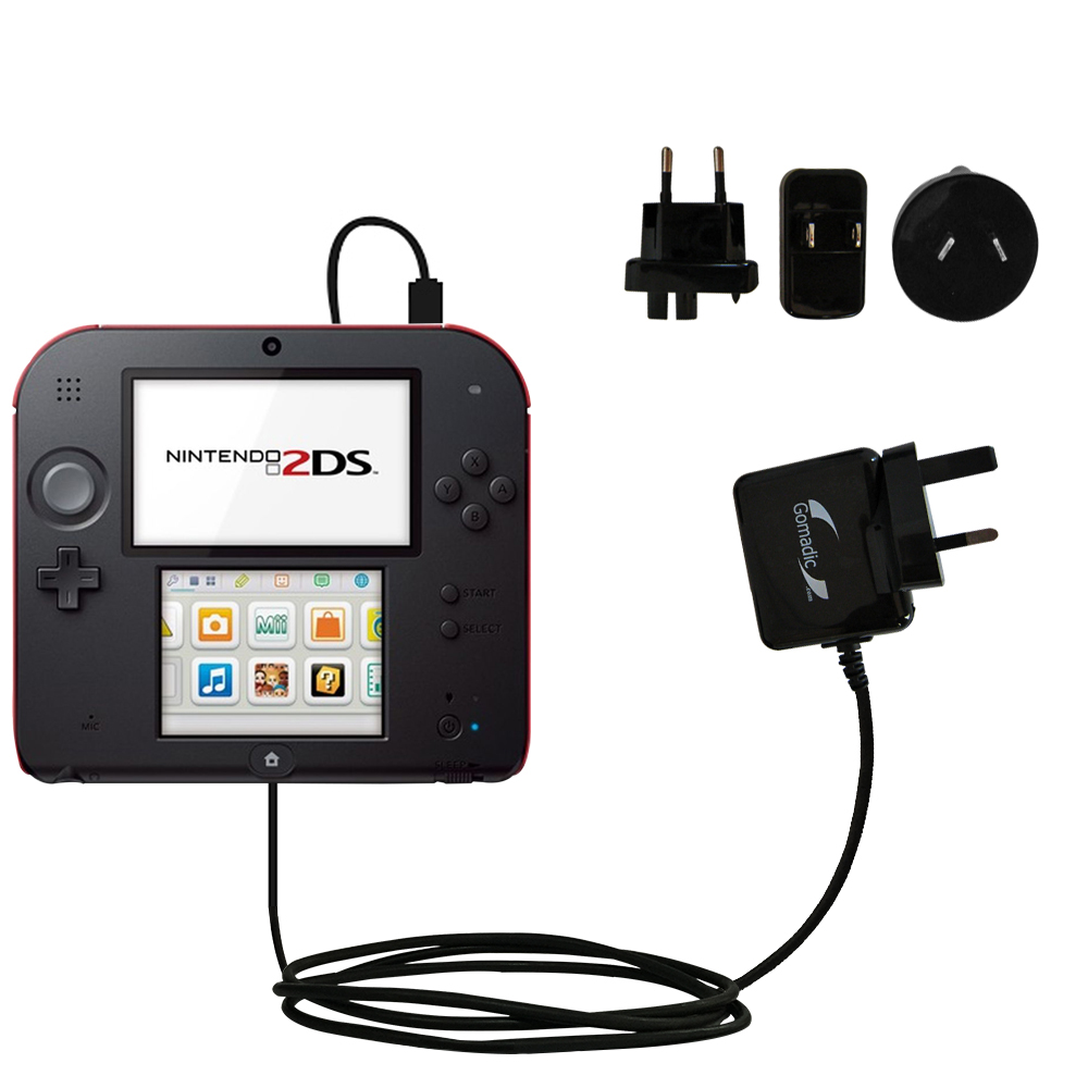 International Wall Charger compatible with the Nintendo 2DS
