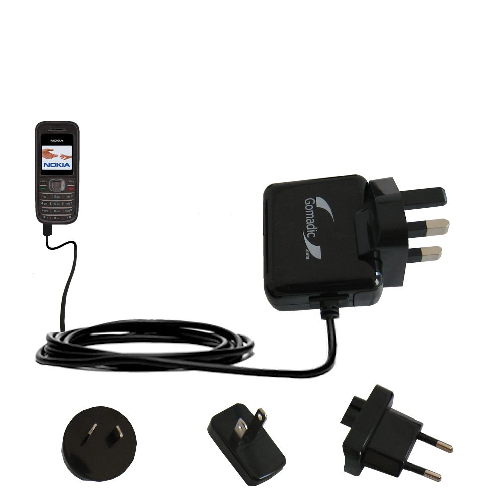 International Wall Charger compatible with the Nokia 1208