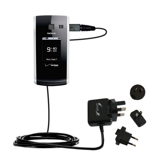 International Wall Charger compatible with the Nokia 2705 Shade