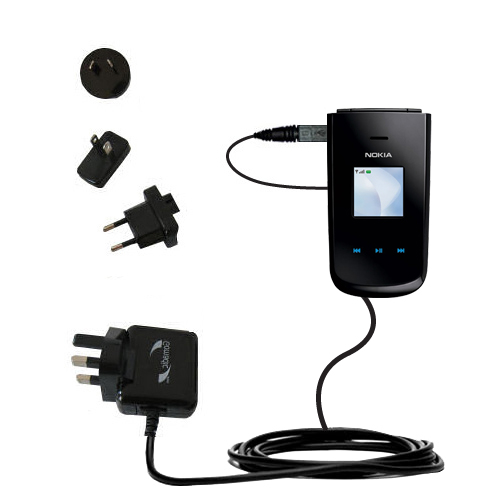 International Wall Charger compatible with the Nokia 3606