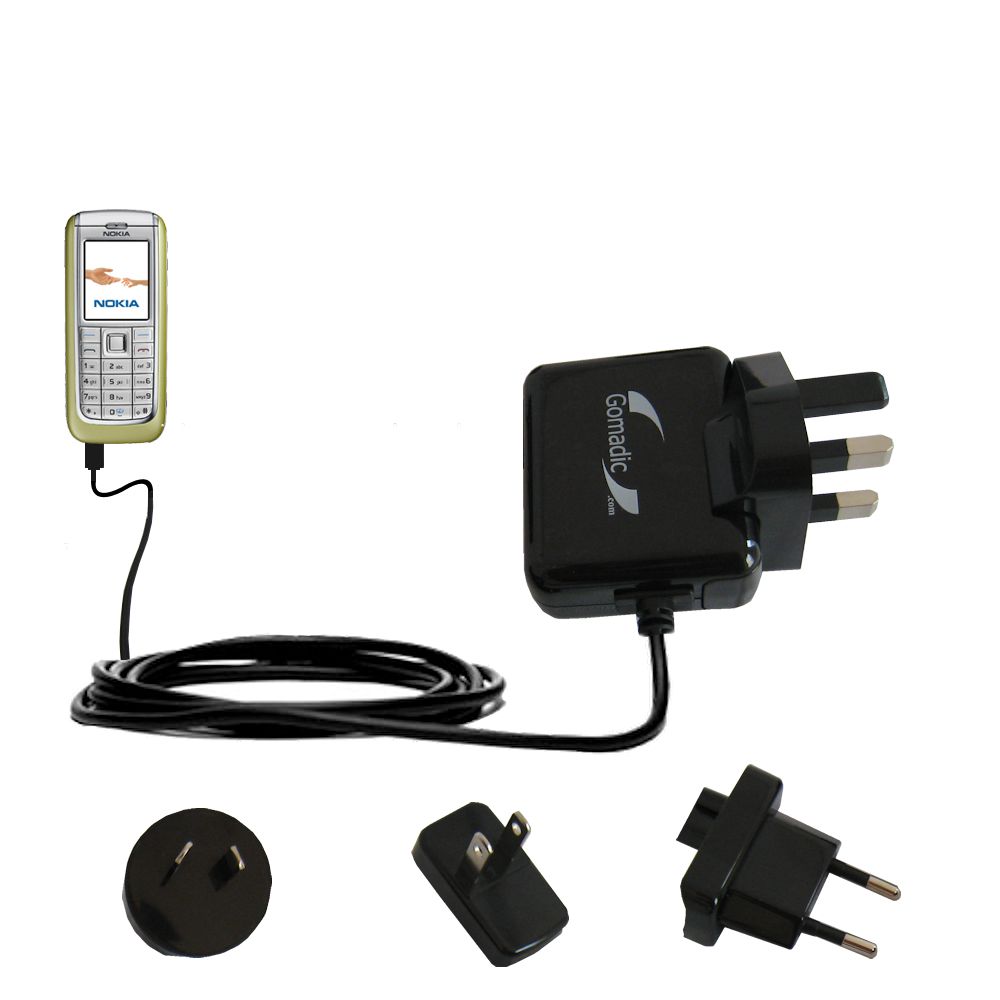 International Wall Charger compatible with the Nokia 6070 6085 6086