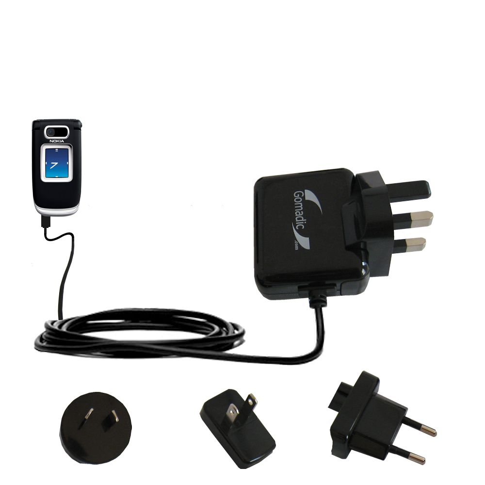 International Wall Charger compatible with the Nokia 6126 6133 6136