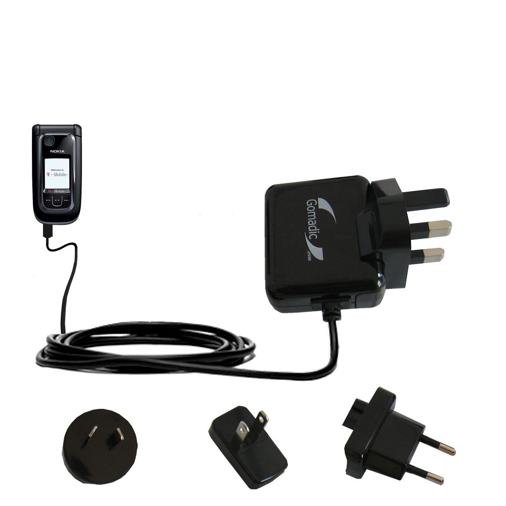 International Wall Charger compatible with the Nokia 6263 6265i 6282