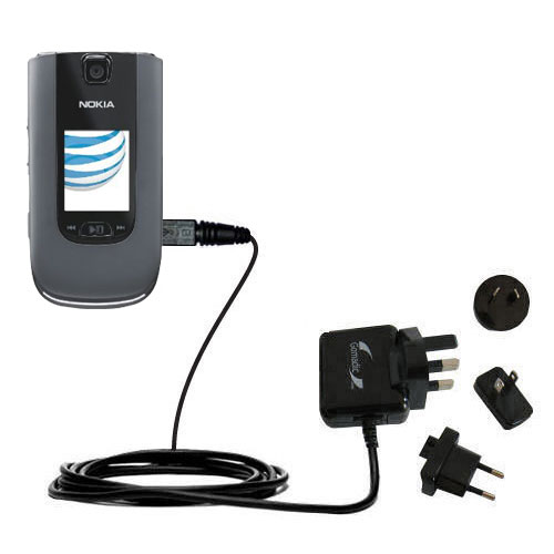 International Wall Charger compatible with the Nokia 6350