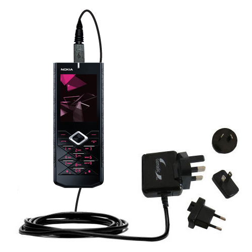 International Wall Charger compatible with the Nokia 7900 Prism