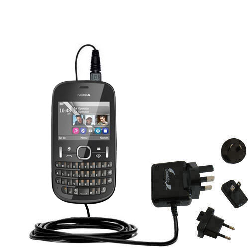 International Wall Charger compatible with the Nokia Asha 200