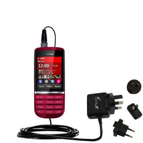 International Wall Charger compatible with the Nokia Asha 300