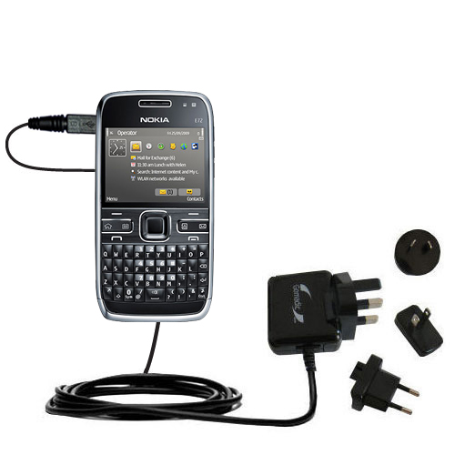 International Wall Charger compatible with the Nokia E72