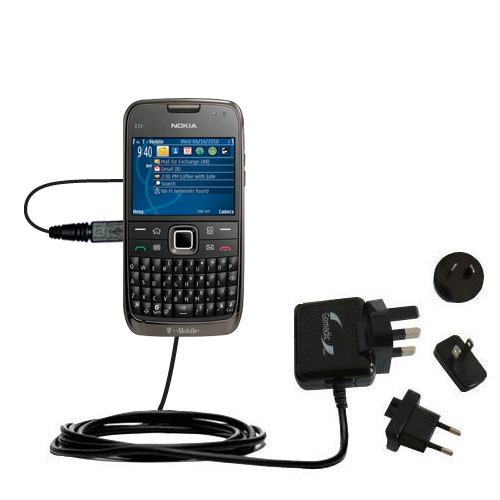 International Wall Charger compatible with the Nokia E73