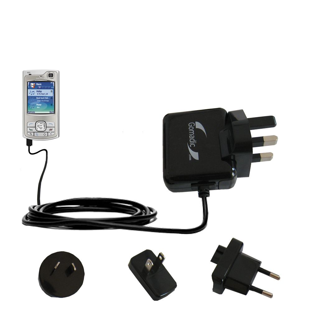 International Wall Charger compatible with the Nokia E80 E81