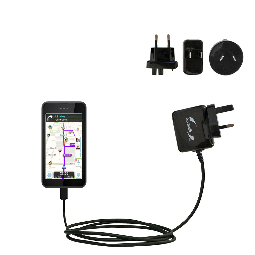 International Wall Charger compatible with the Nokia Lumia 530