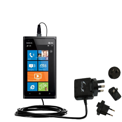 International Wall Charger compatible with the Nokia Lumia 910