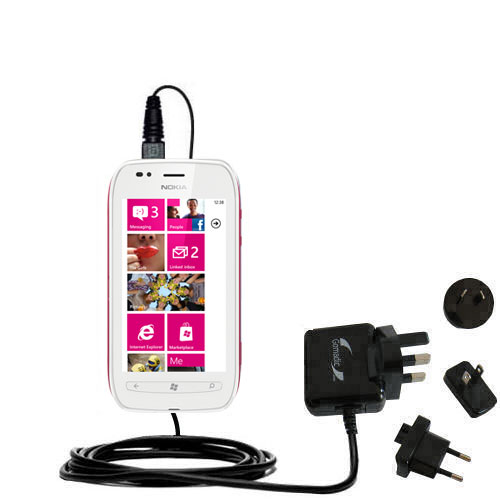 International AC Home Wall Charger suitable for the Nokia Sabre - 10W Charge supports wall outlets and voltages worldwide - Uses Gomadic Brand TipExchange