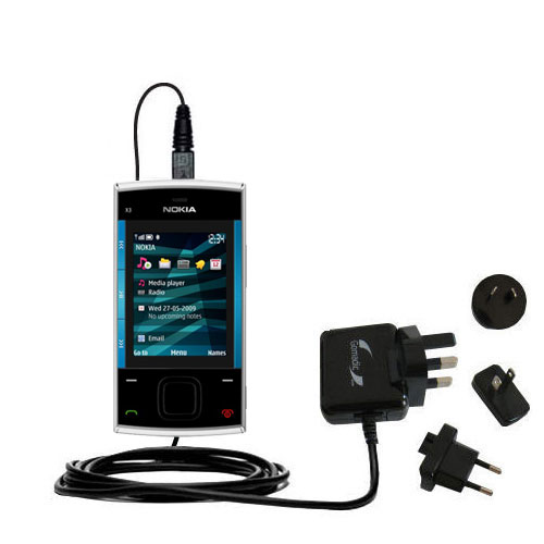 International Wall Charger compatible with the Nokia X3