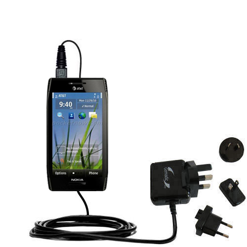 International Wall Charger compatible with the Nokia X7-00