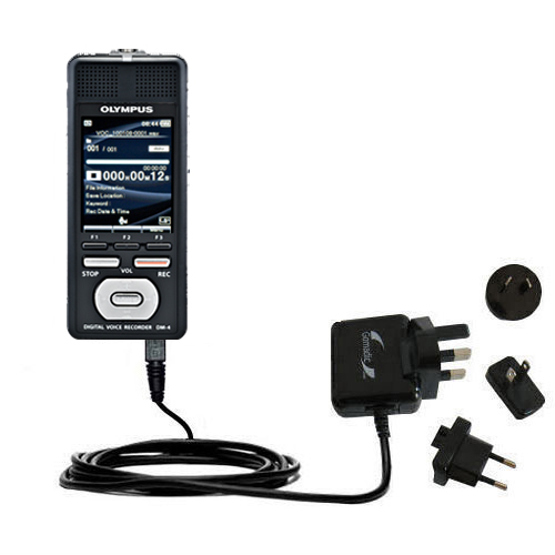 International Wall Charger compatible with the Olympus DM-4