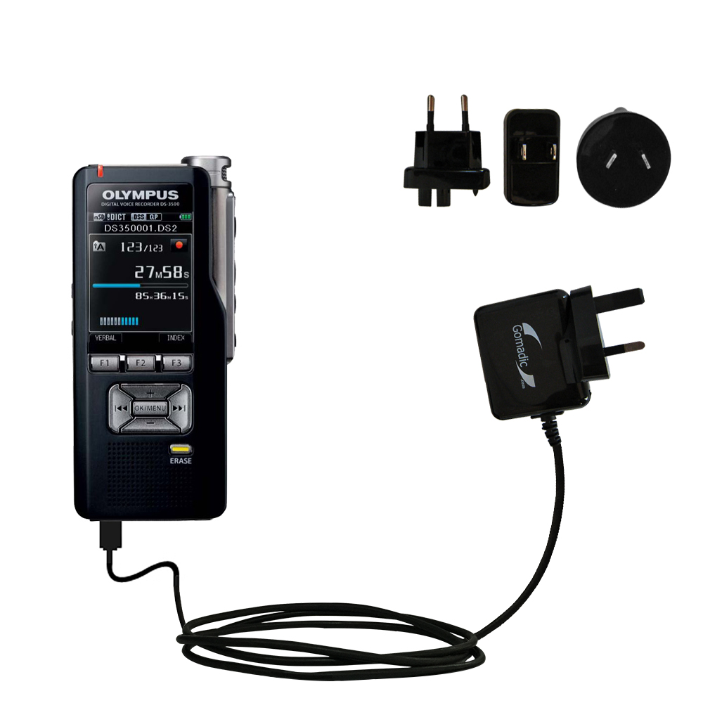 International Wall Charger compatible with the Olympus DS-3500