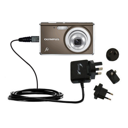 International Wall Charger compatible with the Olympus FE-4030 Digital Camera