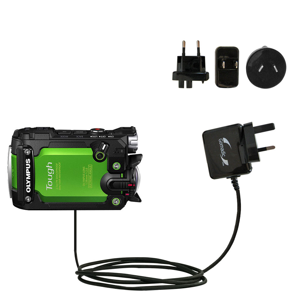 International Wall Charger compatible with the Olympus Tough TG-Tracker
