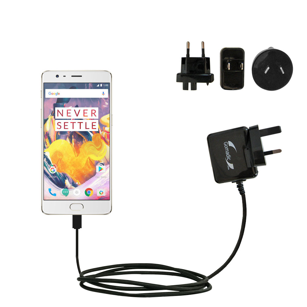 International Wall Charger compatible with the OnePlus 3T