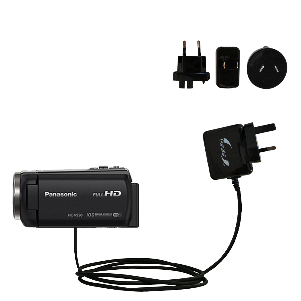 International Wall Charger compatible with the Panasonic HC-V550 / V550