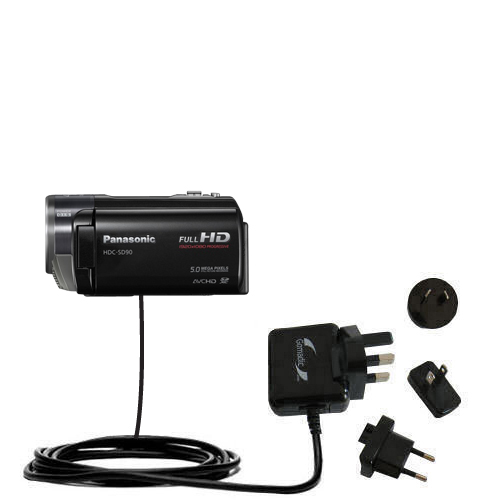 International Wall Charger compatible with the Panasonic HDC-SD90 Camcorder