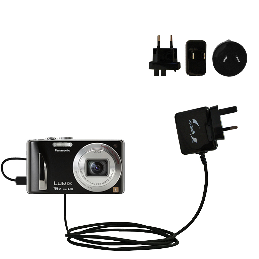 International Wall Charger compatible with the Panasonic Lumix DMC-ZS15S