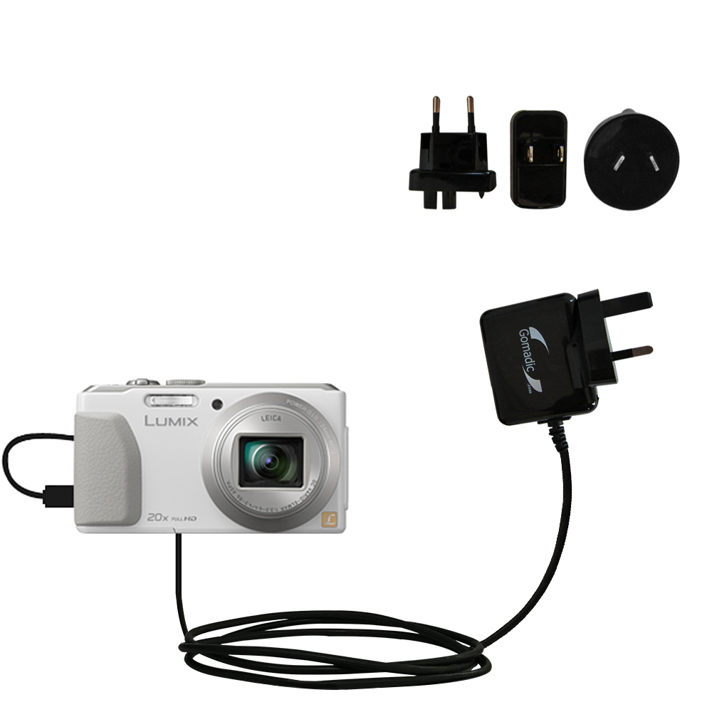 International Wall Charger compatible with the Panasonic Lumix DMC-ZS30W