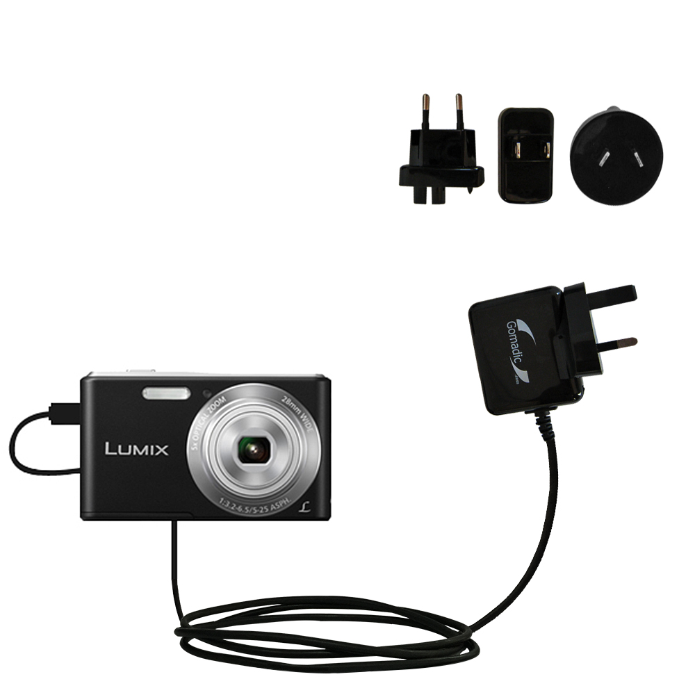 International Wall Charger compatible with the Panasonic Lumix F5 / DMC-F5