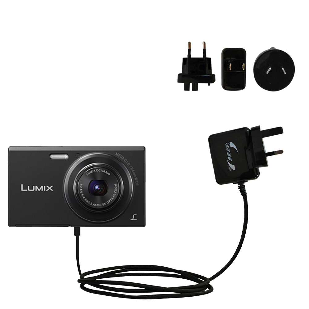 International Wall Charger compatible with the Panasonic Lumix FH10 / DMC-FH10
