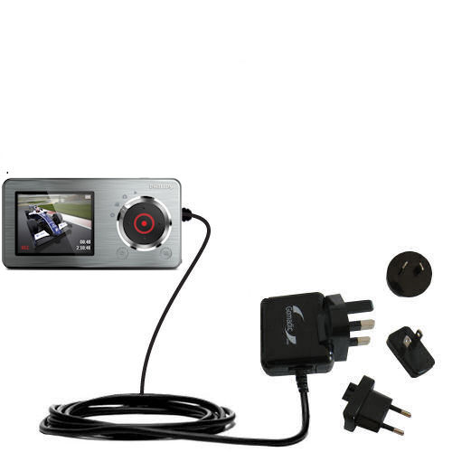 International Wall Charger compatible with the Philips GoGear CAM SA2CAM08K Video Player