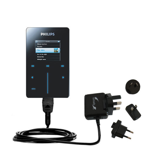 International Wall Charger compatible with the Philips GoGear HDD6320