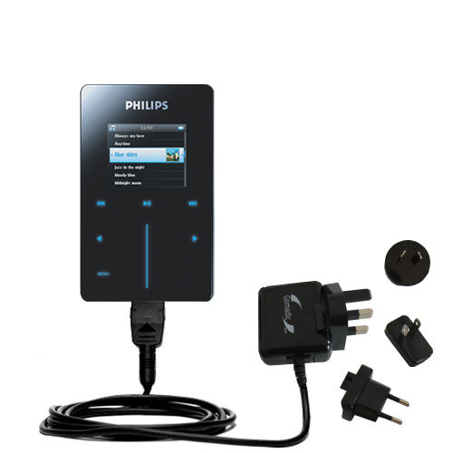 International Wall Charger compatible with the Philips GoGear HDD6330
